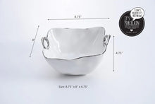 Cargar imagen en el visor de la galería, Bowl Cuadrado Con Asas Plateadas