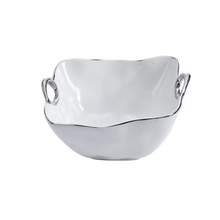 Cargar imagen en el visor de la galería, Bowl Cuadrado Con Asas Plateadas