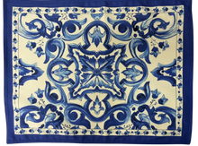 Cargar imagen en el visor de la galería, Individual Reversible Sienna - Arabesco y Hojas Rosas