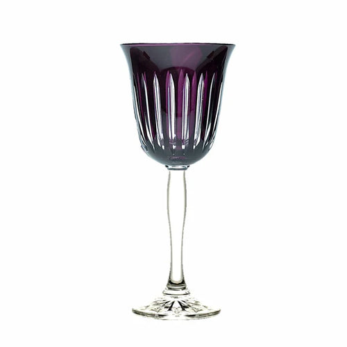 Copa Agua Rayas Morado (Lista De Novios)