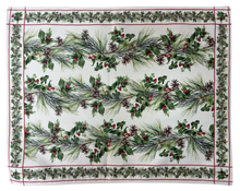 Cargar imagen en el visor de la galería, Individual Reversible Sienna - Granada y Piñas Navideñas