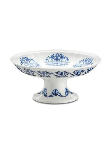 Frutero Con Pedestal Babele Azul