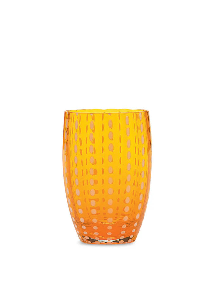 Set De 6 Vasos Perle Naranja
