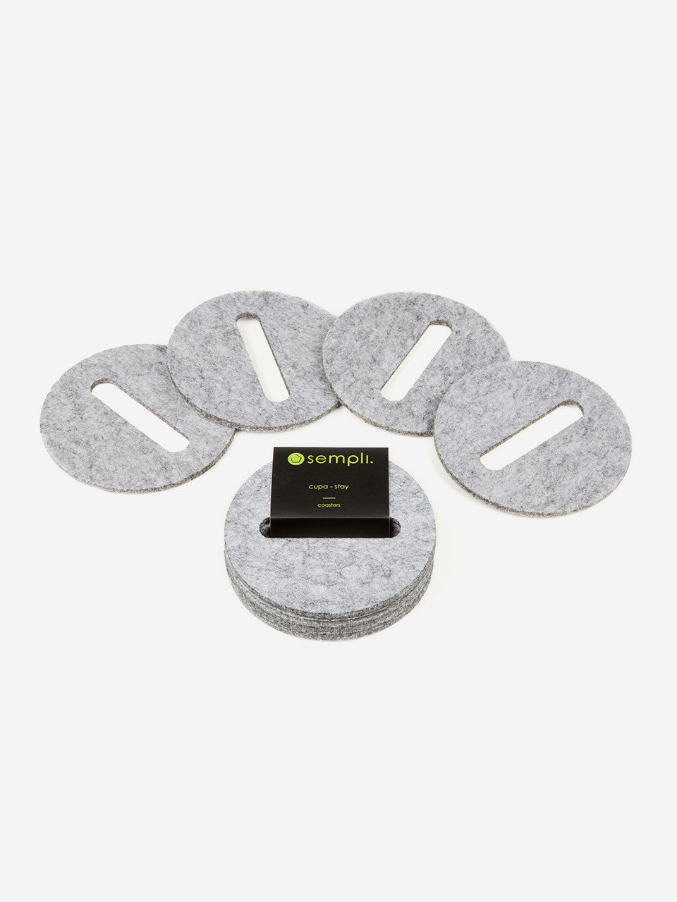 Set De 4 Posavasos Gris Chupa