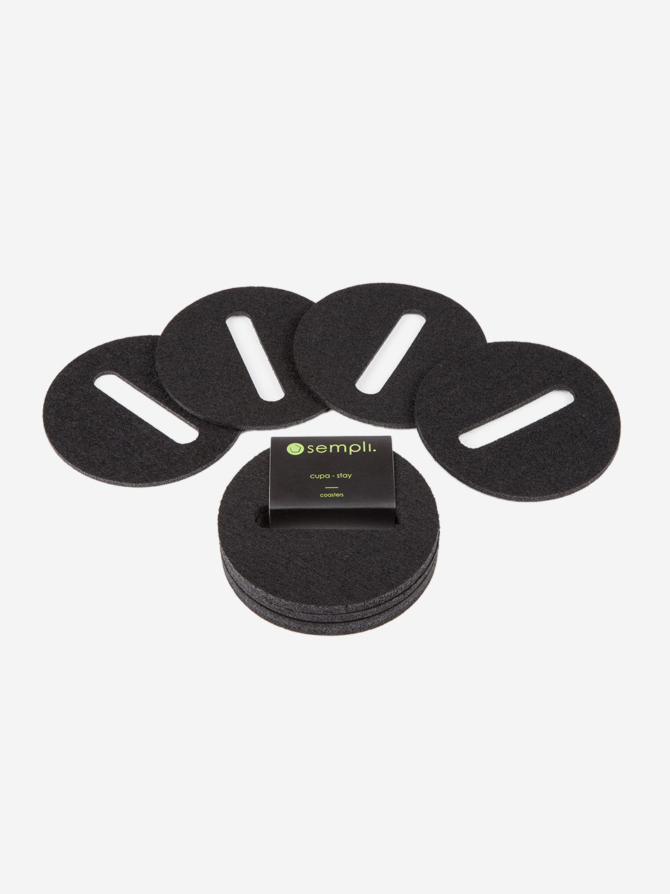 Set De 4 Posavasos Negro Chupa