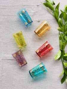 Set De 6 Vasos De Te Corazón