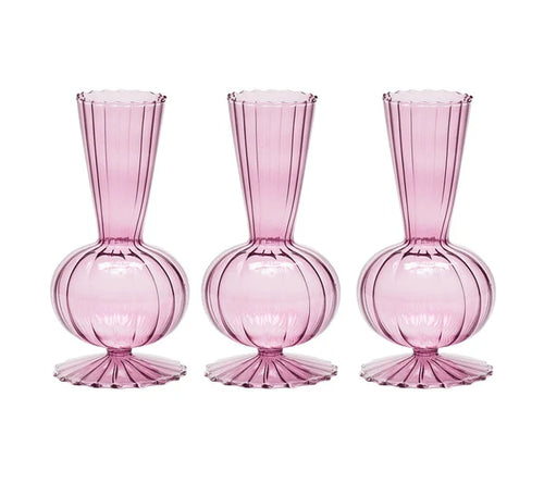Set De 3 Floreros Tess Lavanda