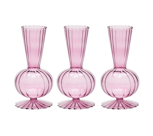 Set De 3 Floreros Tess Lavanda