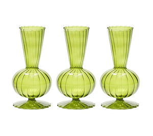 Set De 3 Floreros Tess Oliva