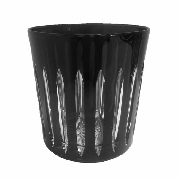 Vaso De Whiskey Rayas Negro