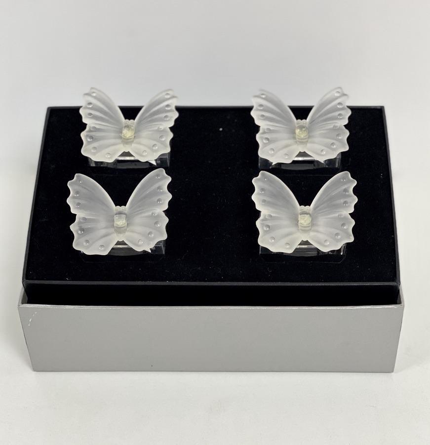 Set de aro de servilletas mariposas - Transparente - Shop now