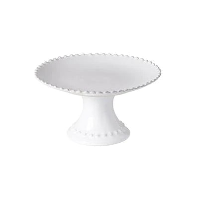 Frutero Con Pedestal - Pearl White
