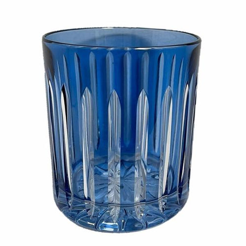 Vaso De Whiskey Rayas Celeste