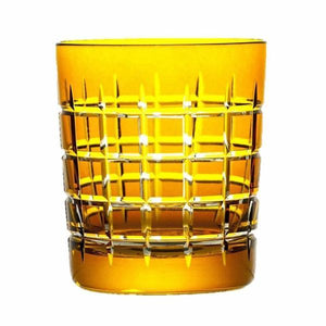 Vaso de Whiskey Cuadros - Amarillo - Shop Now