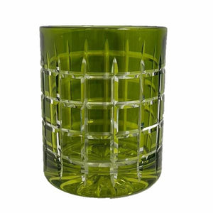 Vaso de Whiskey Cuadros - Verde - Shop Now
