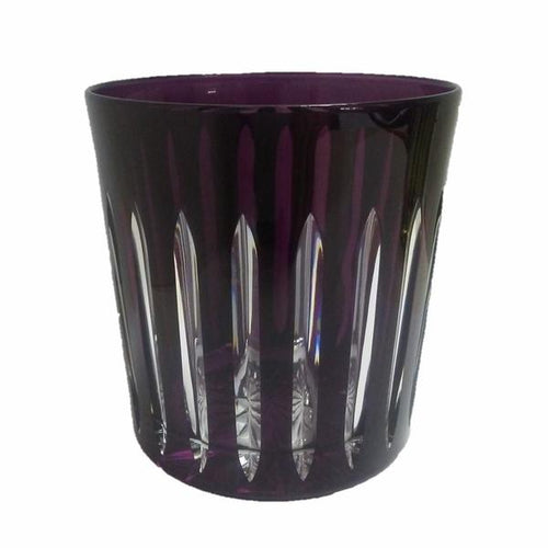 Vaso Corto Morado De Rayas - shop now